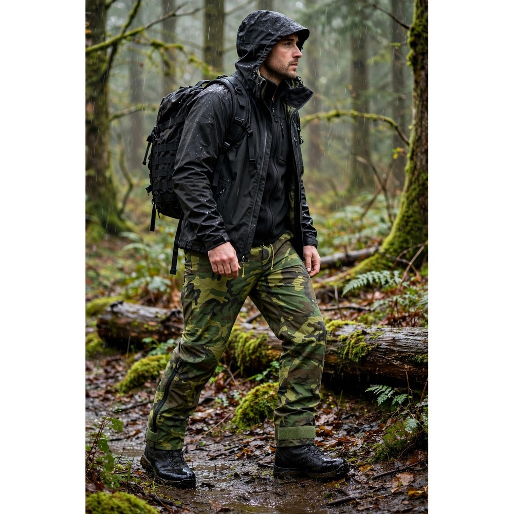 Vtg Raven Mens XXL Gore-Tex Woodland Camo Tactical Trousers Pants Military Style